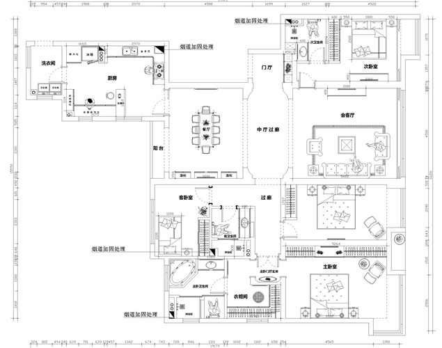 設計九部-石浩然-御景新世界-242㎡-現代風格-平面布置圖.jpg