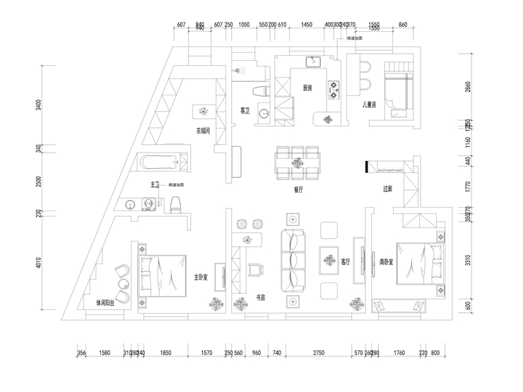 金地檀府-140平-后現代風格-平面圖.jpg