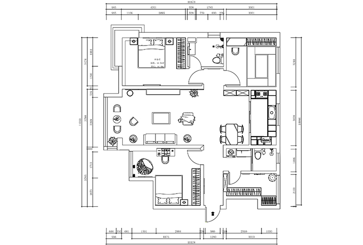 陽光100果嶺公館137平-現代簡約-平面布置圖.jpg