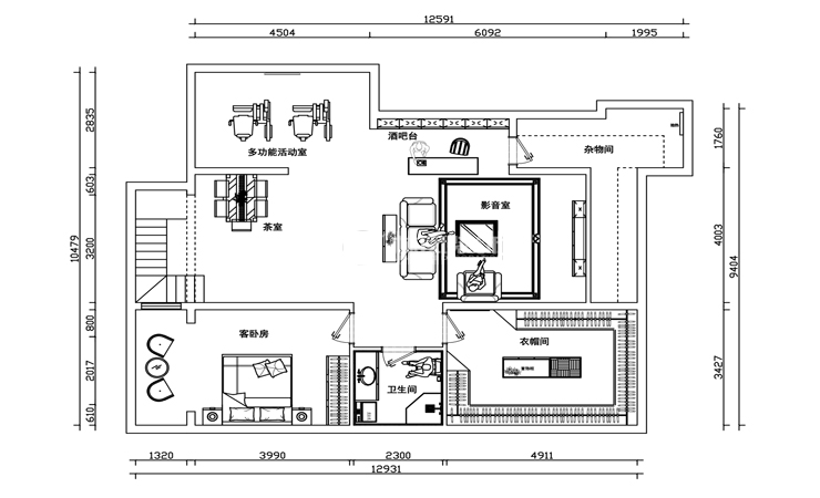 信達(dá)萬(wàn)科城-270平-現(xiàn)代輕奢-戶(hù)型圖（地下）.jpg